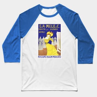 Mele Napoli -  retro advertising by Cappiello Baseball T-Shirt